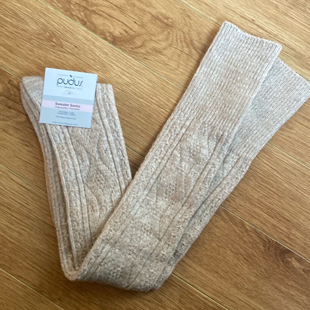 Sweater socks! Fits women sizes 6-10. Brand new! Never worn.